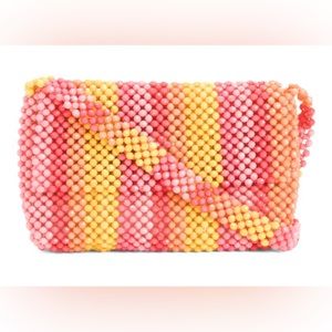 Isaac Mizrahi✨Multicolor Pixel Beaded Crossbody Bag